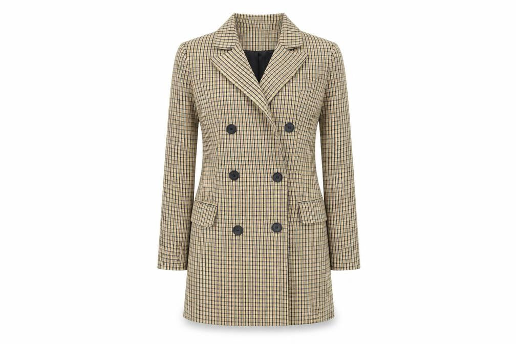 Womens UK Size XS Bershka Regular Beige Blazer