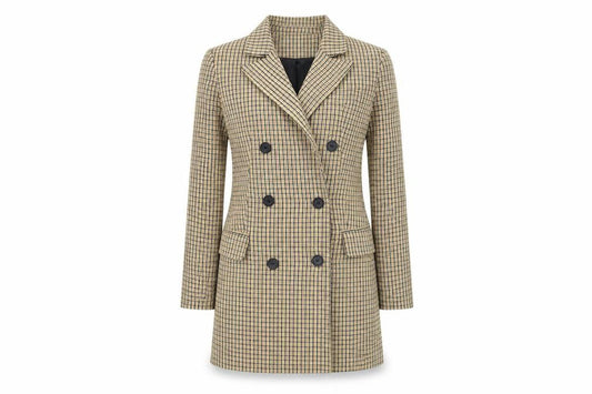 Womens UK Size XS Bershka Regular Beige Blazer