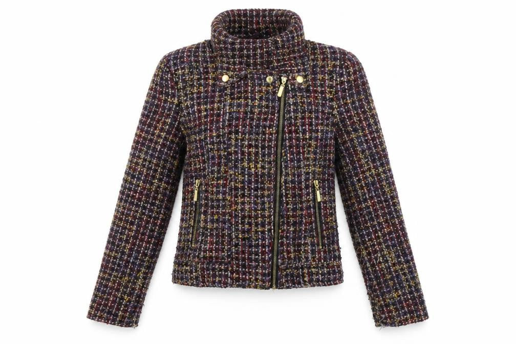 Womens UK Size 10 New Look Multicoloured Motorcycle Jacket