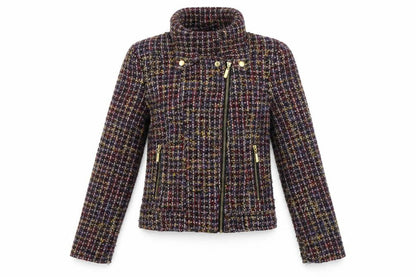 Womens UK Size 10 New Look Multicoloured Motorcycle Jacket