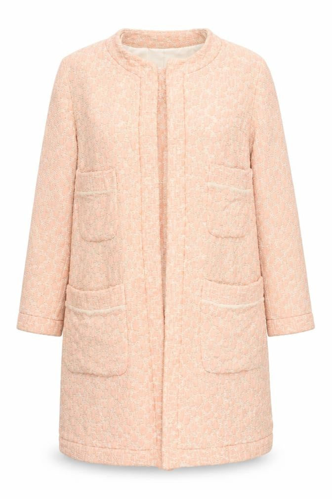 Womens UK Size 8 Zara Pink Overcoat