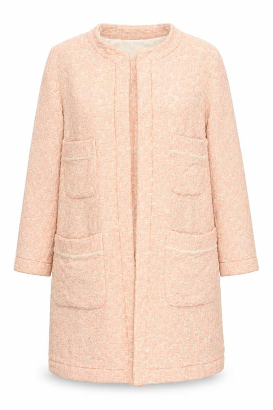Womens UK Size 8 Zara Pink Overcoat