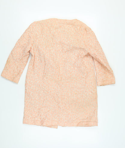 Womens UK Size 8 Zara Pink Overcoat