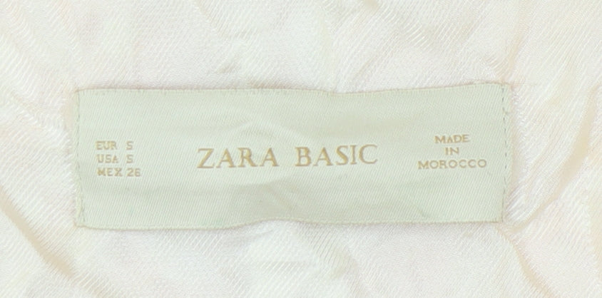 Womens UK Size 8 Zara Pink Overcoat