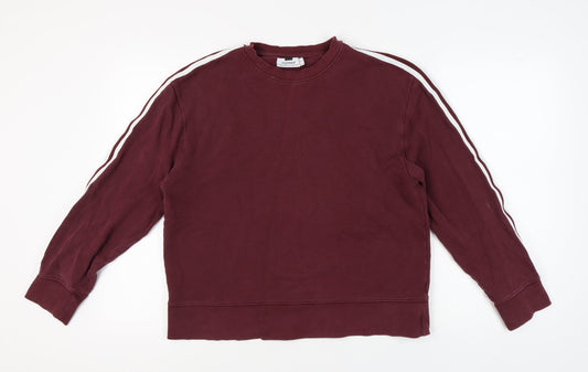 Topman Men's Red Pullover Sweatshirt Medium