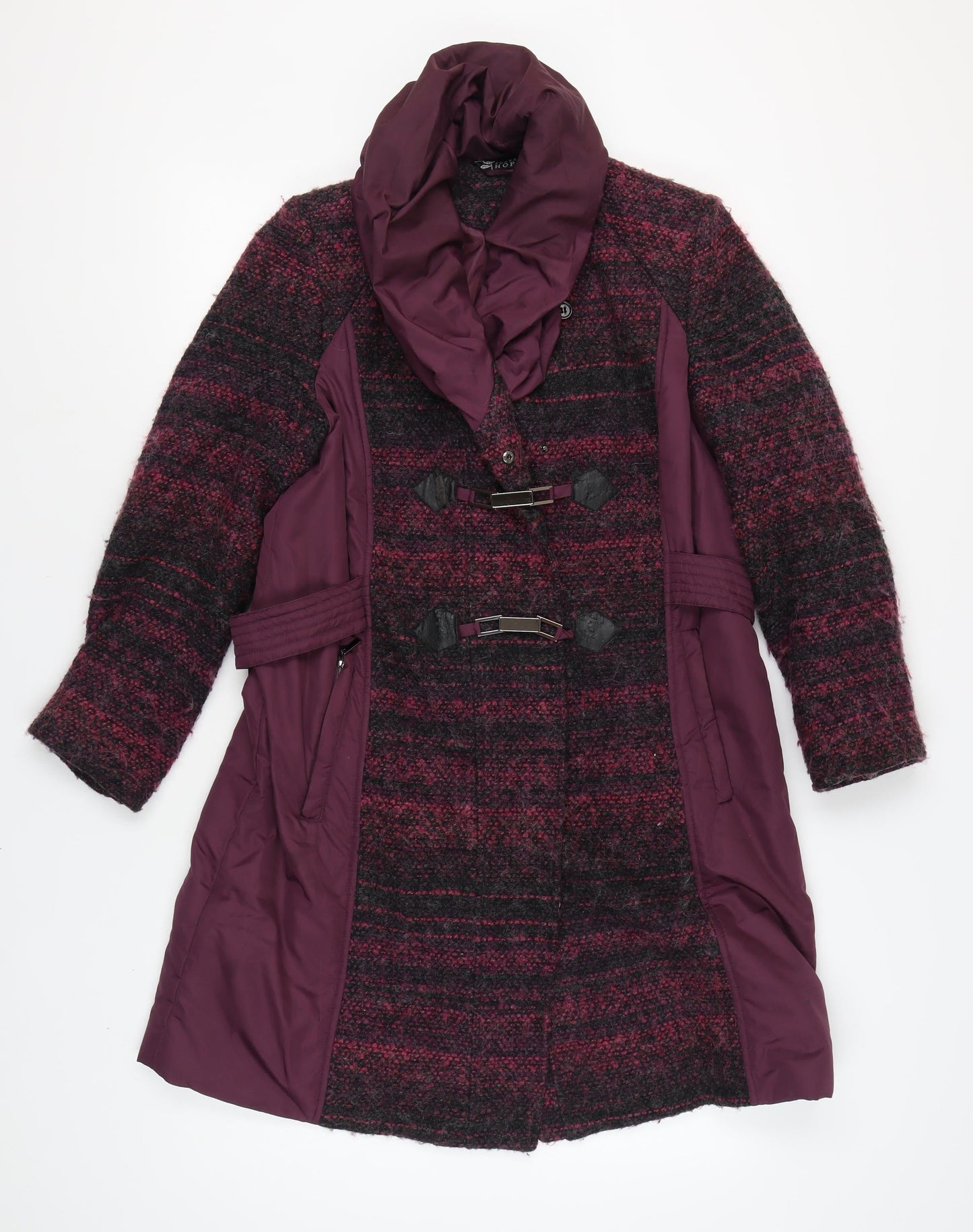 Womens UK Size 16 Joanna Hope Purple Pea Coat