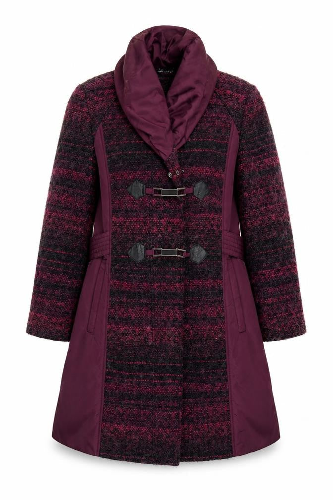 Womens UK Size 16 Joanna Hope Purple Pea Coat