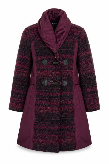 Womens UK Size 16 Joanna Hope Purple Pea Coat