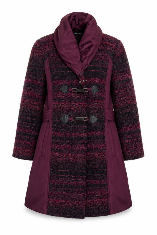 Womens UK Size 16 Joanna Hope Purple Pea Coat