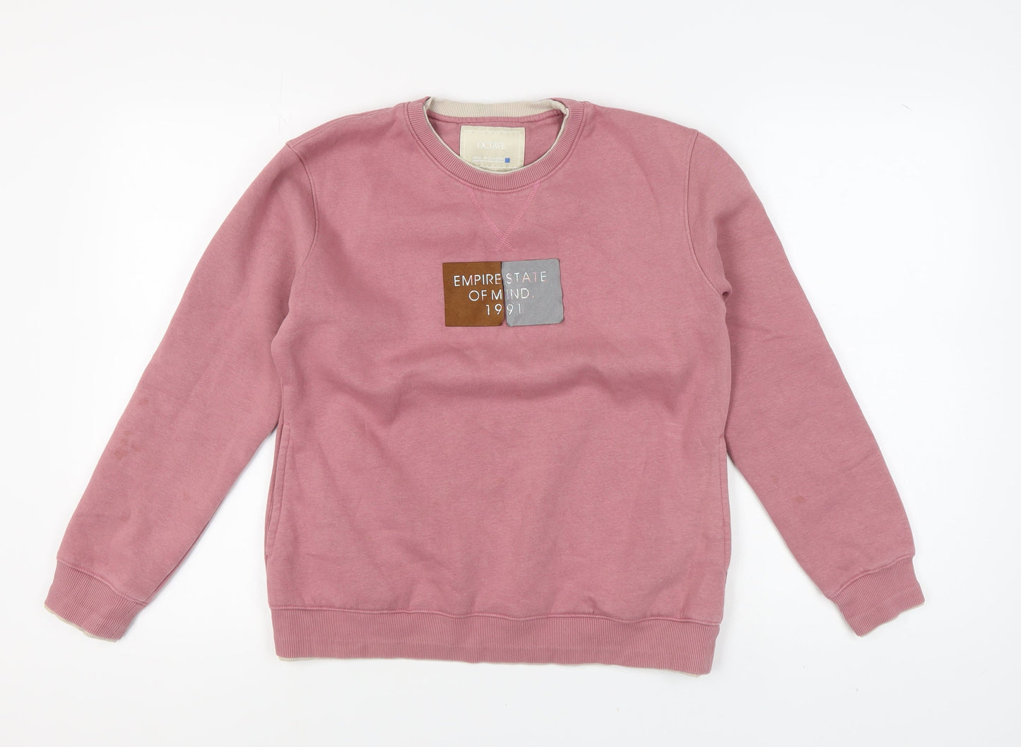 Octave Women's Pink Pullover Sweatshirt, L, Cozy & Casual
