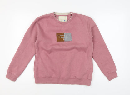 Octave Women's Pink Pullover Sweatshirt, L, Cozy & Casual