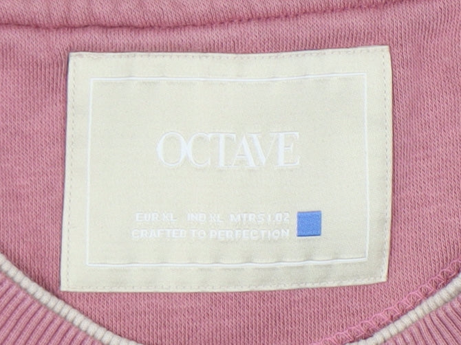 Octave Women's Pink Pullover Sweatshirt, L, Cozy & Casual