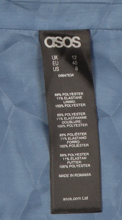 ASOS Women's Blue Blazer, Size 12, Shawl Lapel