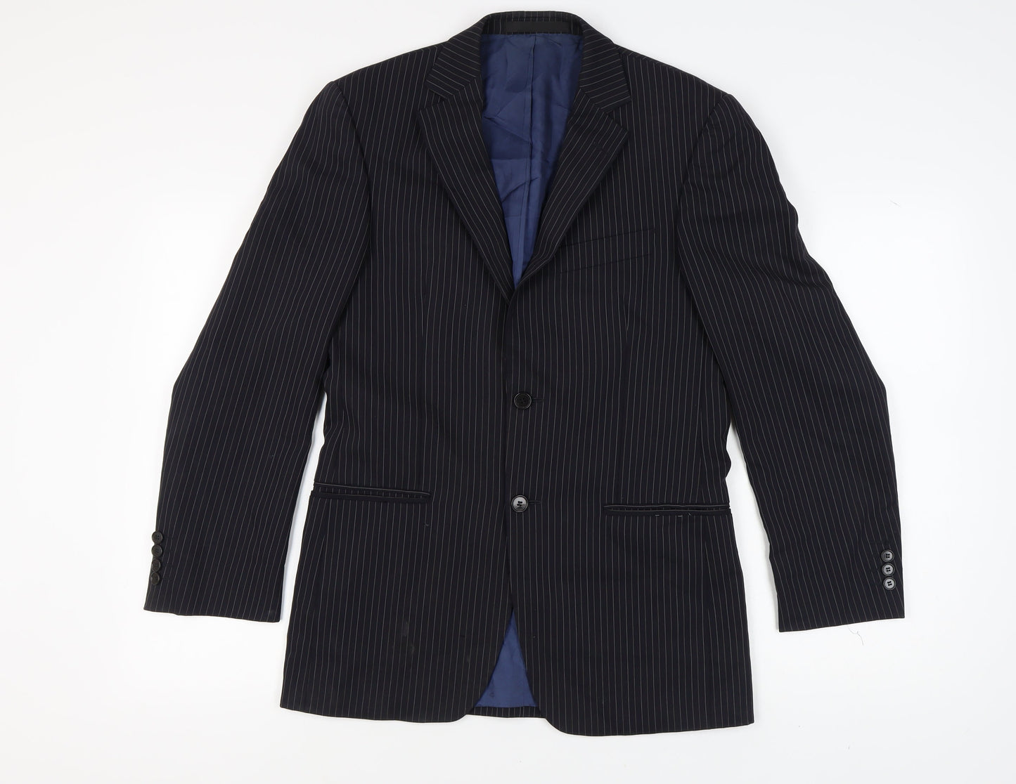 Mens UK Size 36 Marks and Spencer Regular Blue Suit Jacket