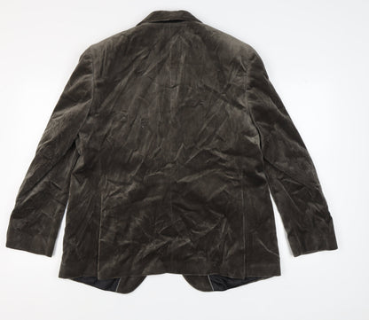 Autograph Men's Brown Velvet Blazer 46R Shawl Lapel