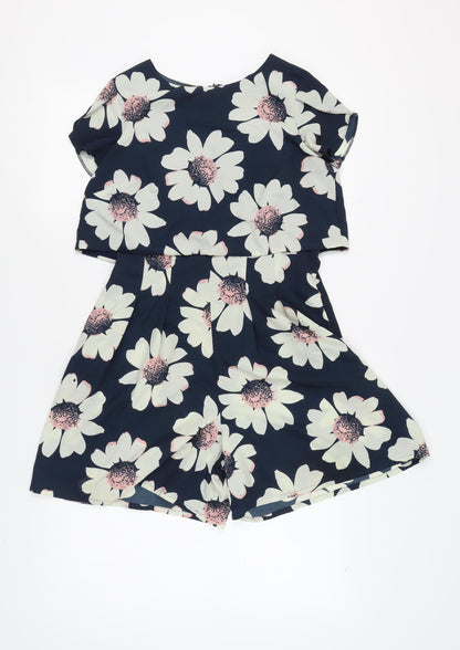 Rochelle Humes Women's Floral Playsuit, Size 10, Multicoloured