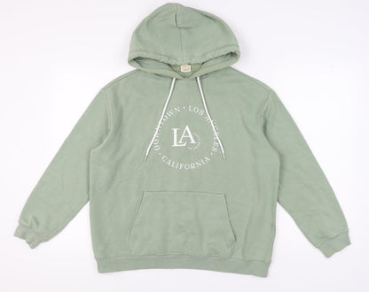 Unisex Adults UK Size M H&M Green Pullover Hoodie
