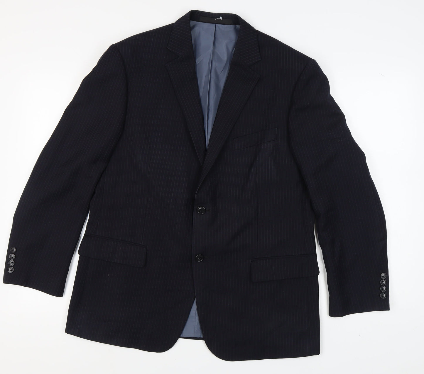 Mens UK Size 42 Marks and Spencer Regular Blue Suit Jacket