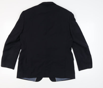 Mens UK Size 42 Marks and Spencer Regular Blue Suit Jacket