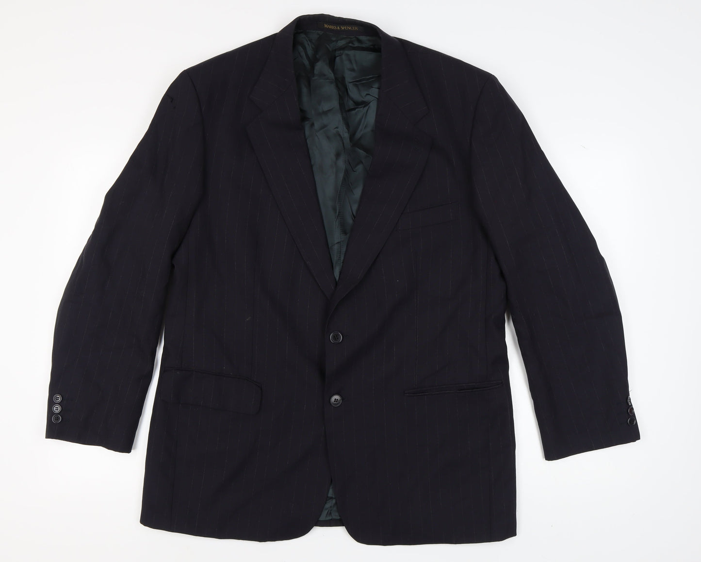 Mens UK Size 44 Marks and Spencer Regular Blue Suit Jacket