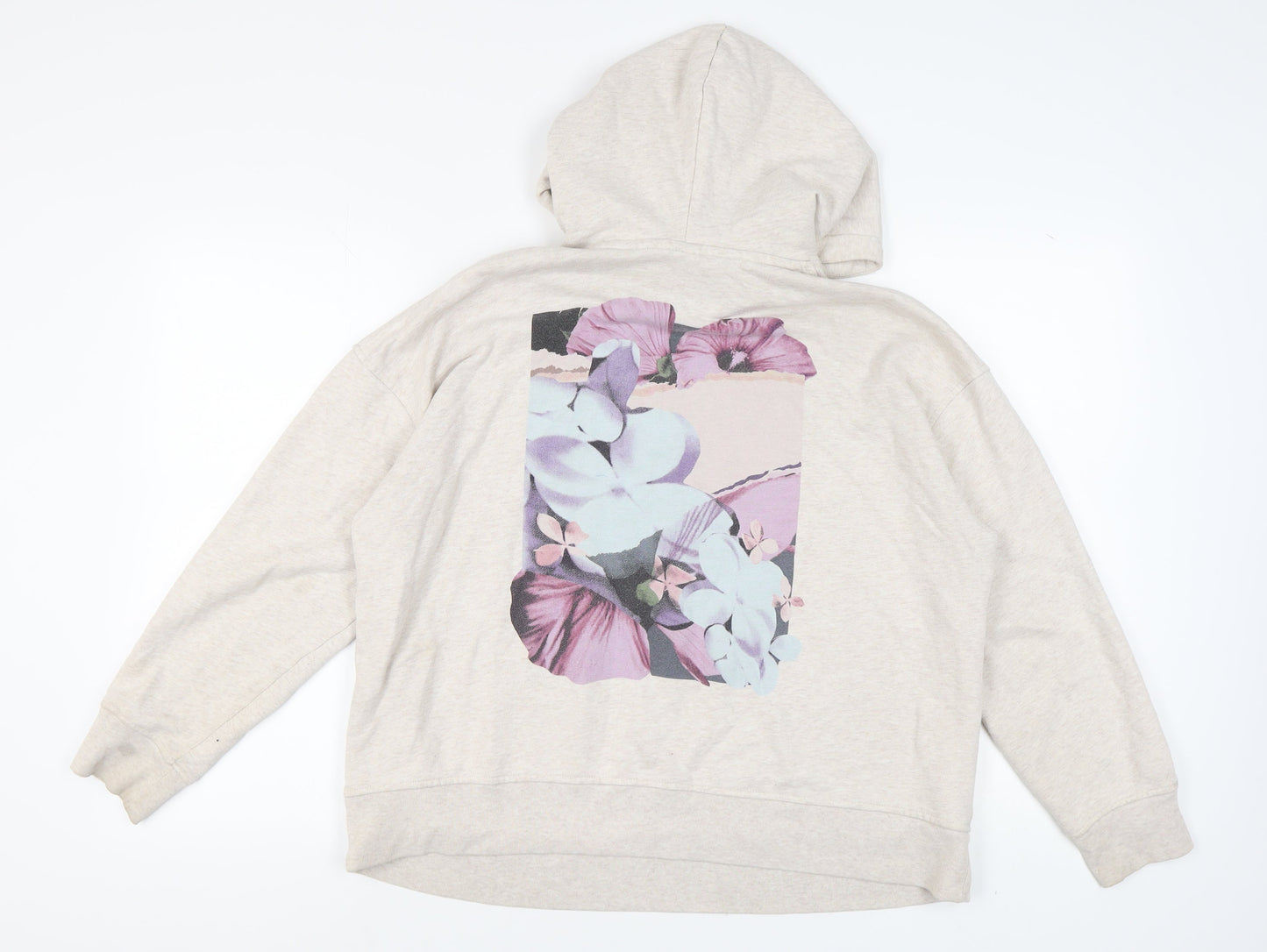 H&M Women’s Beige Pullover Hoodie, Size S