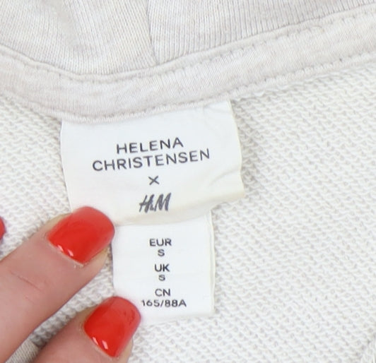 H&M Women’s Beige Pullover Hoodie, Size S