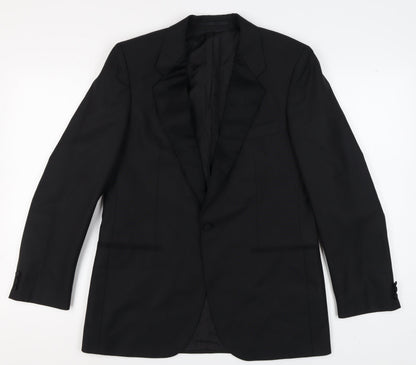 Mens UK Size 40 St Michael Regular Black Suit Tuxedo
