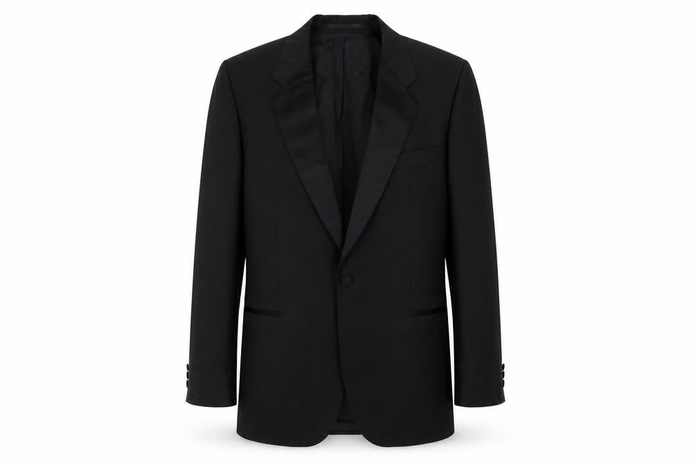 Mens UK Size 40 St Michael Regular Black Suit Tuxedo