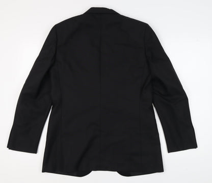 Mens UK Size 40 St Michael Regular Black Suit Tuxedo