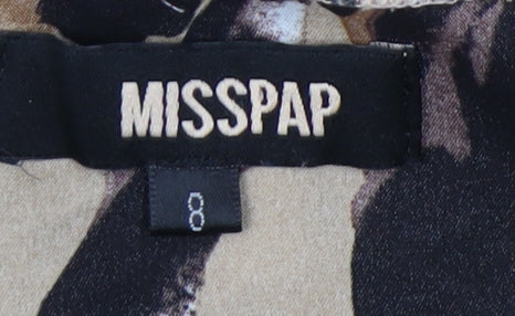 MISSPAP Women’s Multicoloured Animal Print Slip Dress Size 8