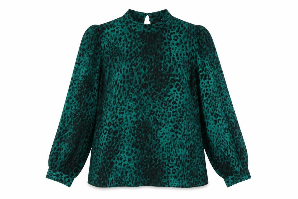 Womens UK Size 14 NEXT Green Basic Blouse