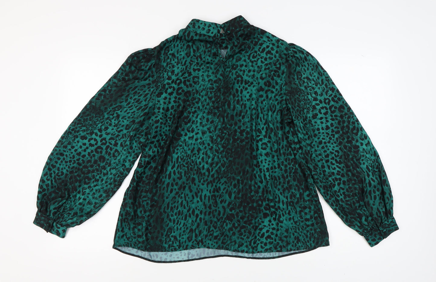 Womens UK Size 14 NEXT Green Basic Blouse