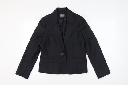 Womens UK Size 12 TM Lewin Regular Black Suit Jacket
