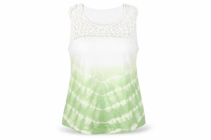 Womens UK Size 12 Yest Green Basic Tank