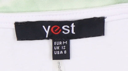 Womens UK Size 12 Yest Green Basic Tank
