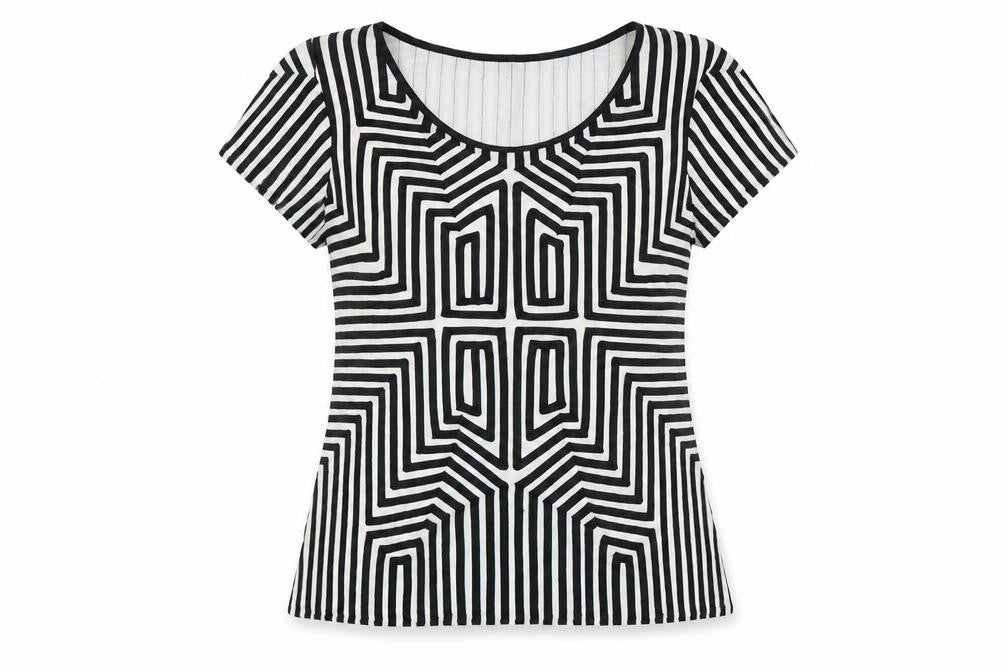 Womens UK Size 10 Roman Black Basic T-Shirt