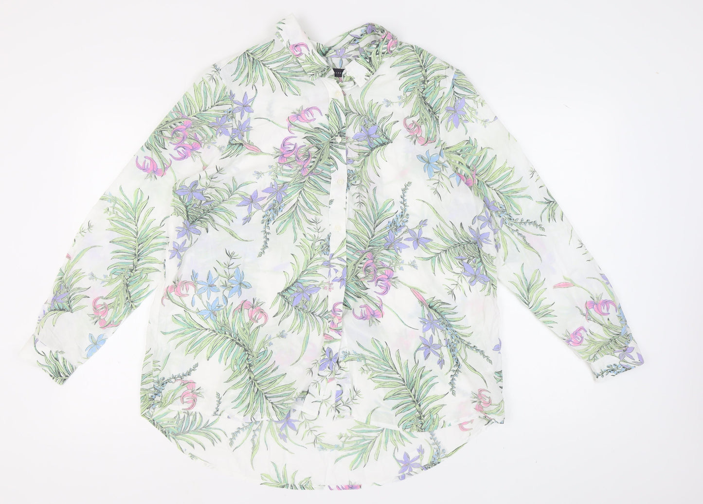 Womens UK Size 18 Marks and Spencer Ivory Basic Button-Up