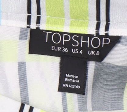 Womens UK Size 8 Topshop Flare  Skirt