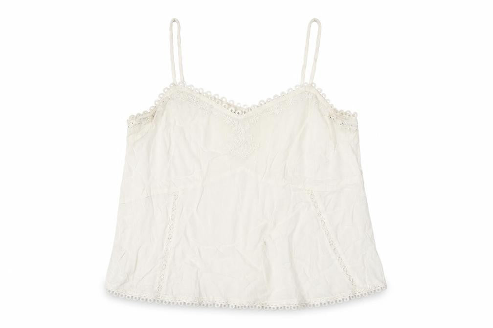 Womens UK Size 10 River Island White Camisole Tank