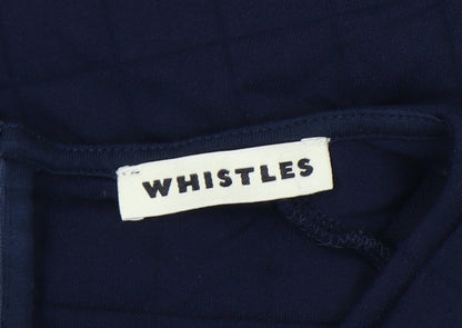 Whistles Women's Blue Check Dress Size 10