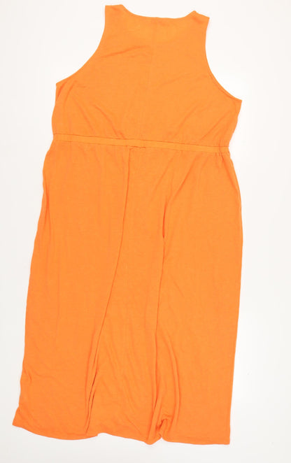 Marks and Spencer Women’s Orange Sleeveless Dress