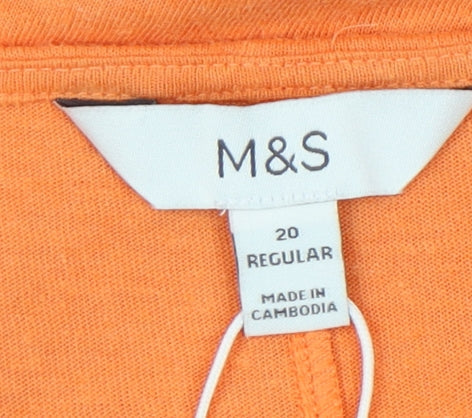 Marks and Spencer Women’s Orange Sleeveless Dress
