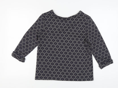 Womens UK Size XS Dickins & Jones Black Basic T-Shirt