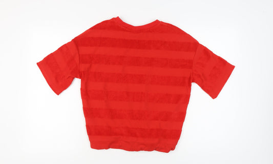 Womens UK Size 10 NEXT Red Basic T-Shirt