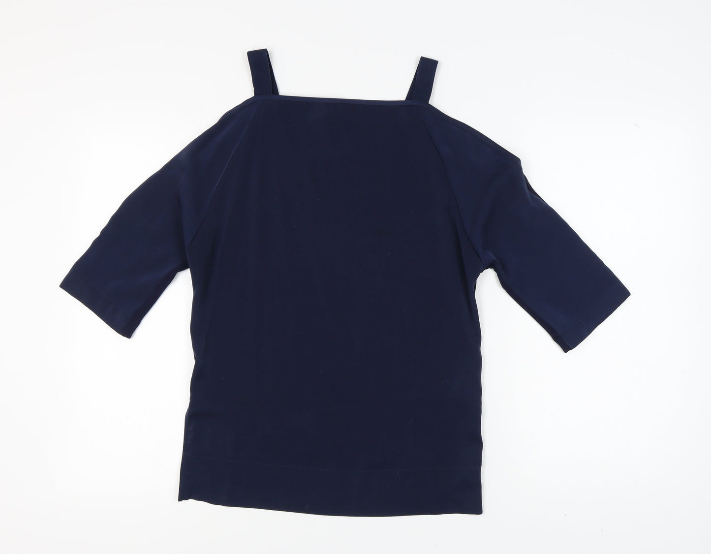 Womens UK Size 8 Marks and Spencer Blue Basic Blouse