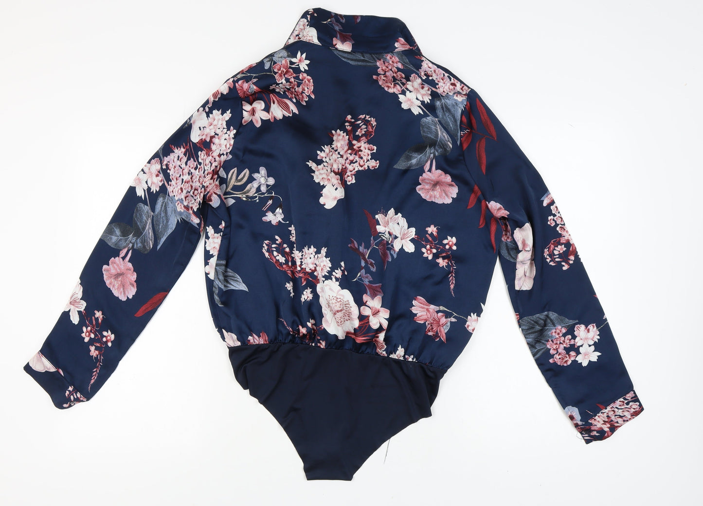 Girl in Mind Women's Blue Floral Bodysuit Size 14