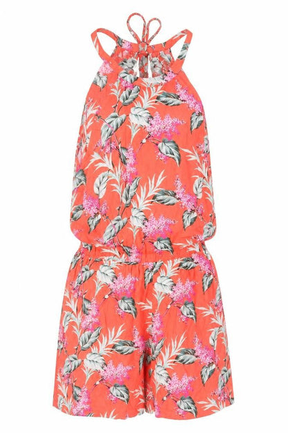 Womens UK Size M Oasis One-Piece Red Jumpsuit
