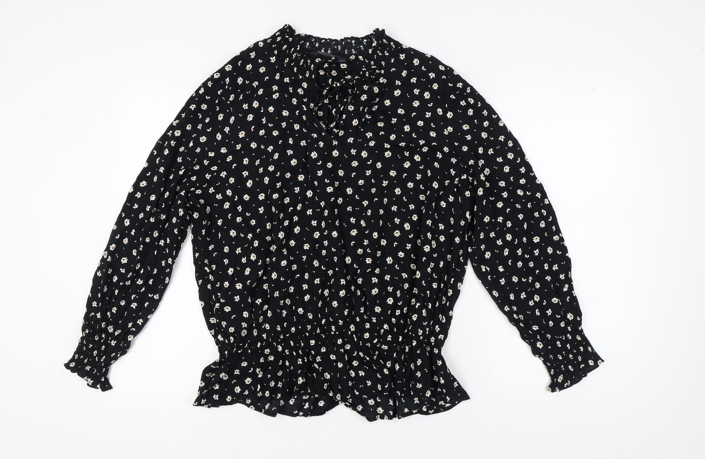 Womens UK Size 18 Marks and Spencer Black Basic Blouse