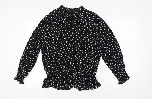 Womens UK Size 18 Marks and Spencer Black Basic Blouse