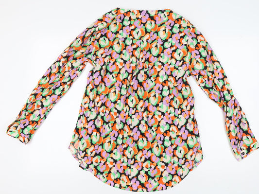 M&Co Women's Multicoloured Long Sleeve Top Size 12